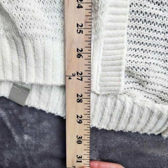 Bench Urban Wear Womens Bat Wing Loose Knit Cardigan White Size Small - Picture 8 of 11